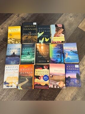 Lot of 14 Kristin Hannah Books Four Winds Distant Shores Fly Away Summer Reads